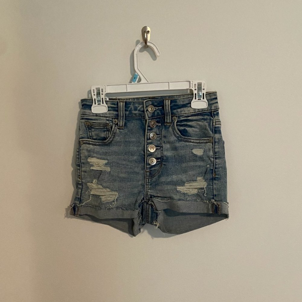 AE ne(x)t level high-waisted denim short